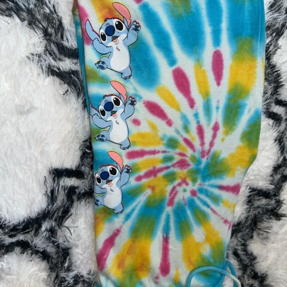 Lilo and stitch tie-dye sweatpants by Disney.